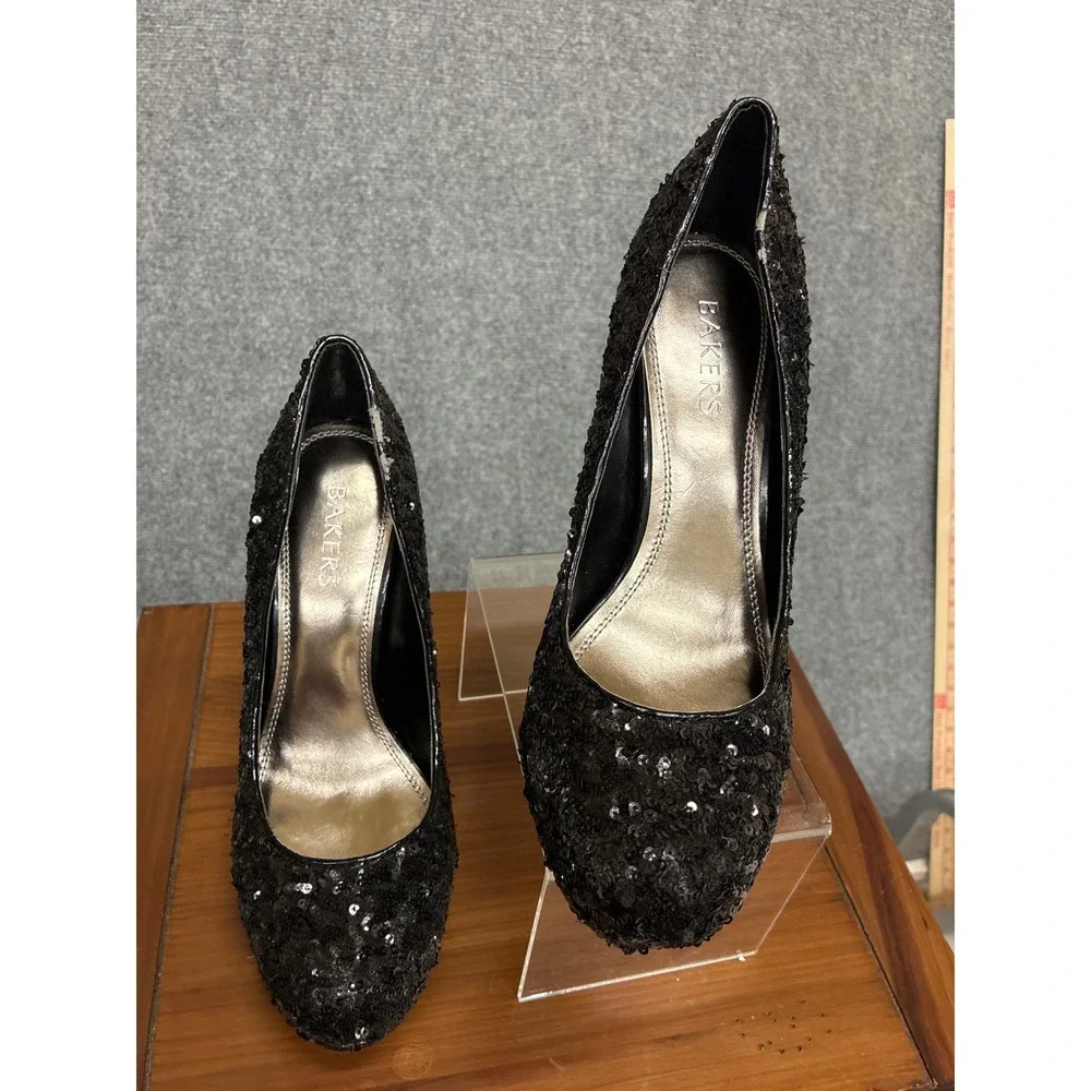 Bakers black sequin